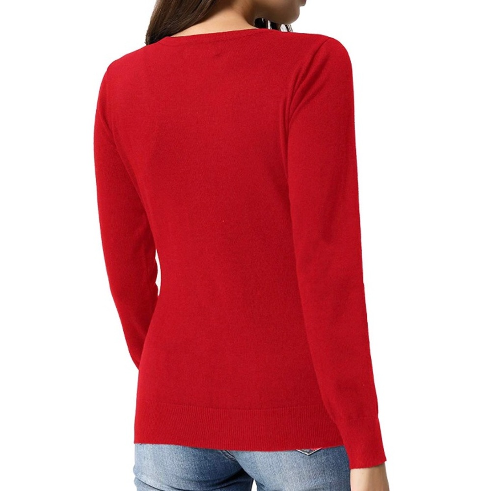 Women’s long sleeve button down sweater cardigan - Picture 4 of 6